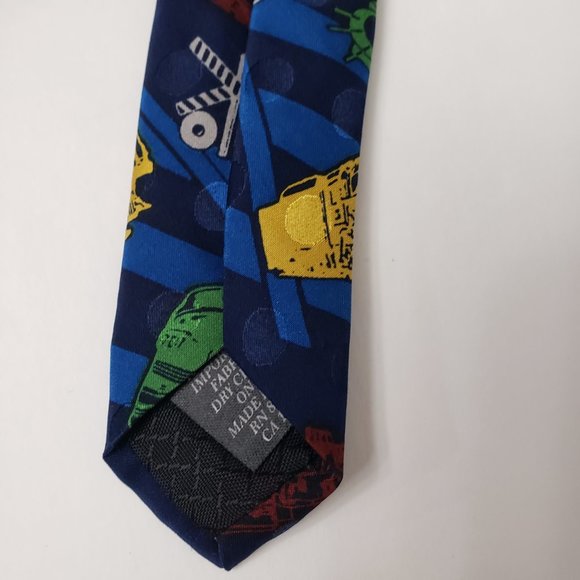 Vintage 1994 Steam Trains 100% Silk Necktie Ties Career Wear Railroad Trains - Picture 7 of 13